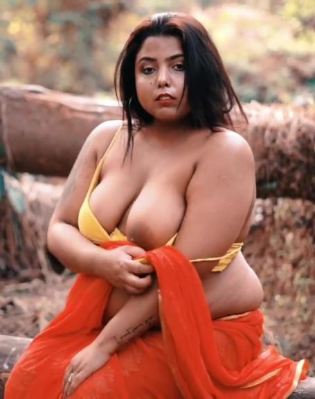 Indrani Nude Photo - Indrani in Orange Saree Showing Nipples in Outdoor Photoshoot - Desi Models  / Webcam-girls / Lust Web Movies here. - DropMMS Unblock